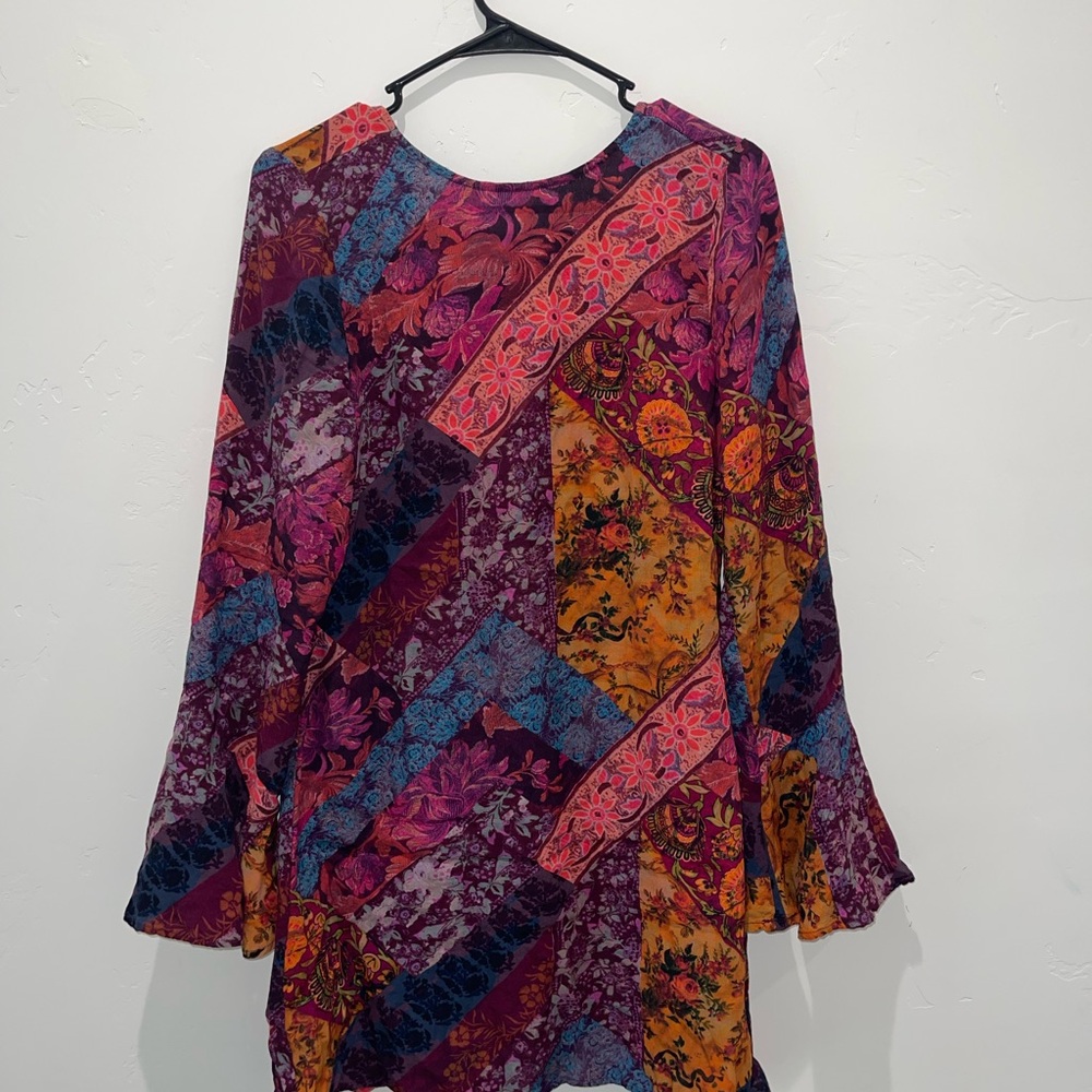 Colorful Patchwork Women's Dress